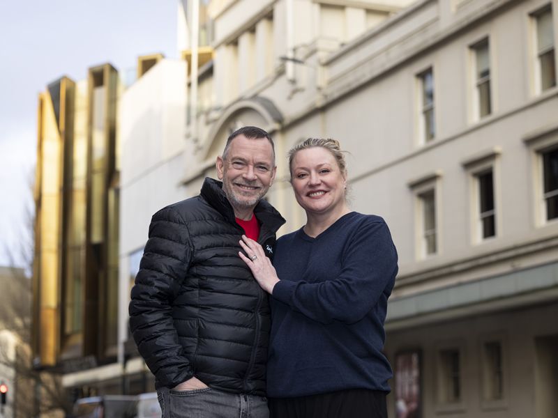 Eastenders stars Adam Woodyatt and Laurie Brett, aka The Beales, reunite at Theatre Royal Glasgow