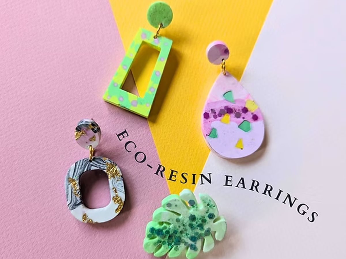 Eco-Resin Earrings Craft Workshop