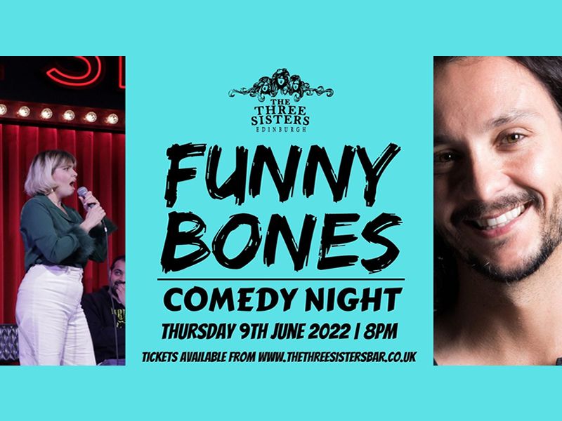 Funny Bones Comedy at The Three Sisters Edinburgh, Edinburgh Old Town |  What's On Edinburgh
