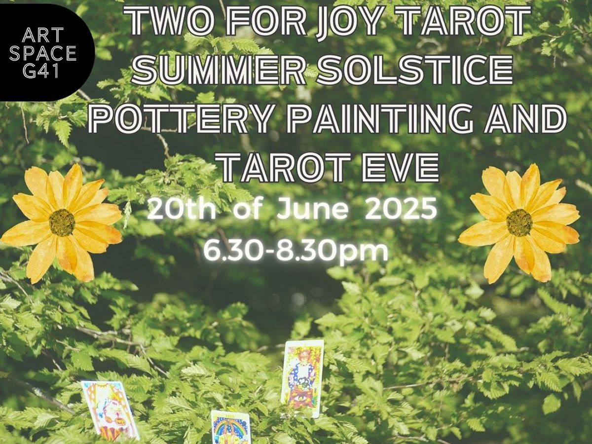 Summer Solstice Pottery Painting and Tarot Evening