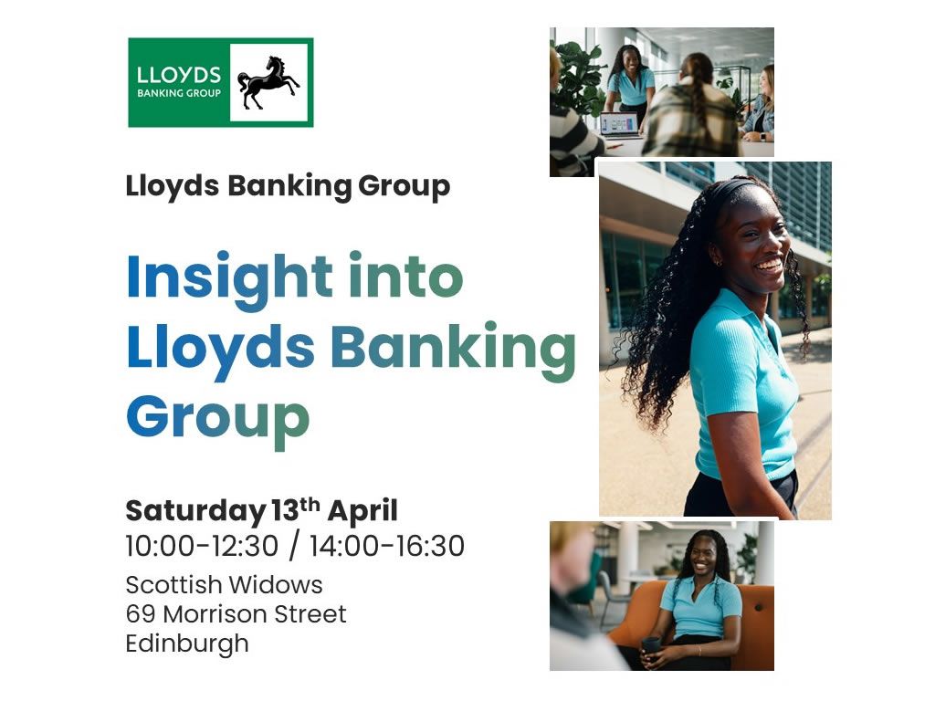 Lloyds Early Careers event coming to Edinburgh