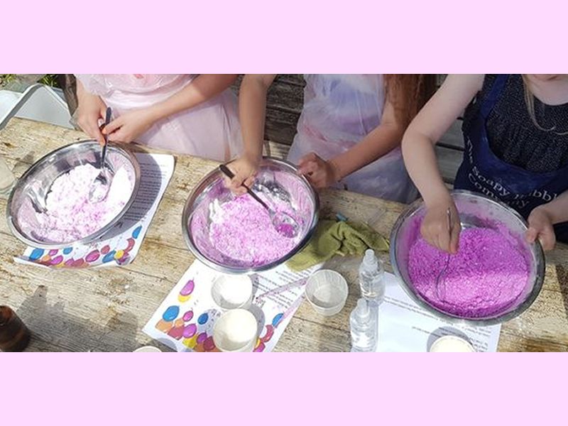 Soapy Bubble Bath Bomb Workshop