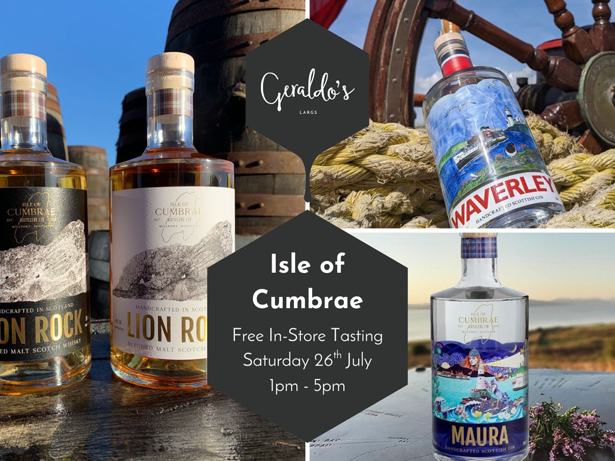 FREE Gin & Whisky Tasting with Isle of Cumbrae Distillers