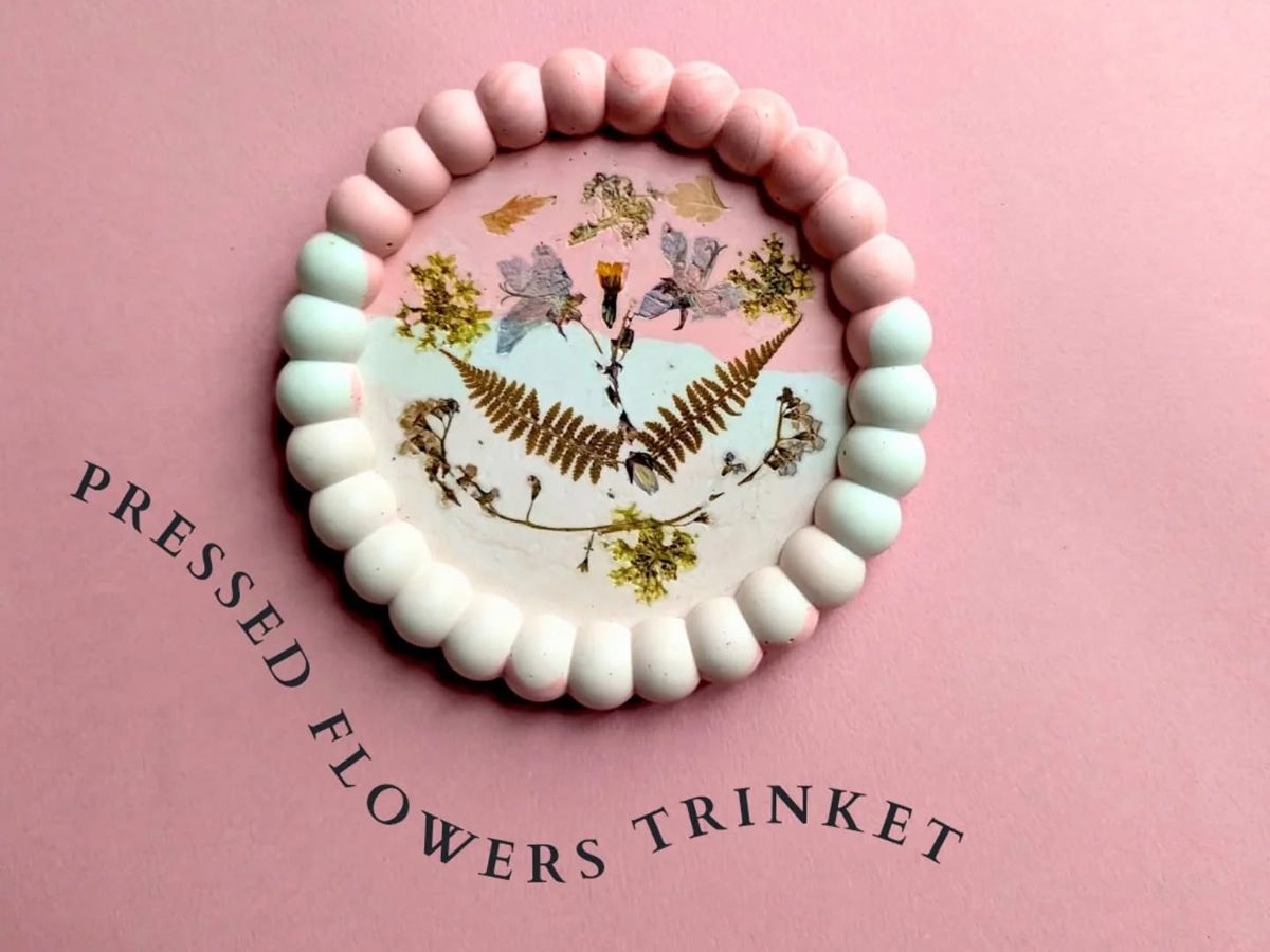 Pressed Flowers Trinket Dish - Eco-Resin Craft Workshop