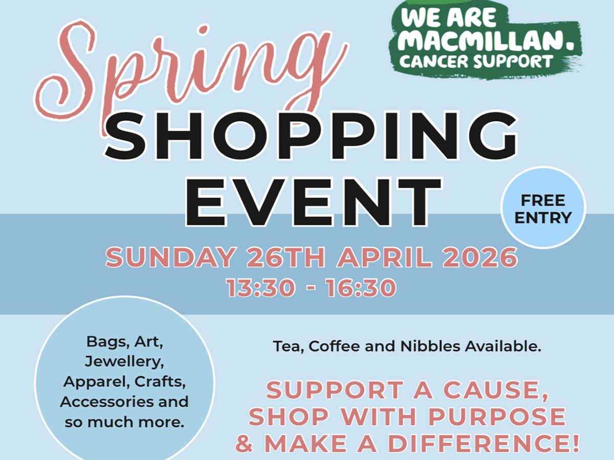 Eastwood Macmillan Cancer Support Committee Spring Shopping Event