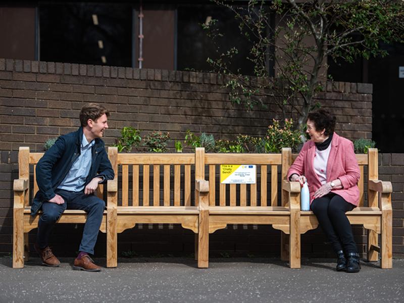 The first Chatty Bench is launched in Edinburgh