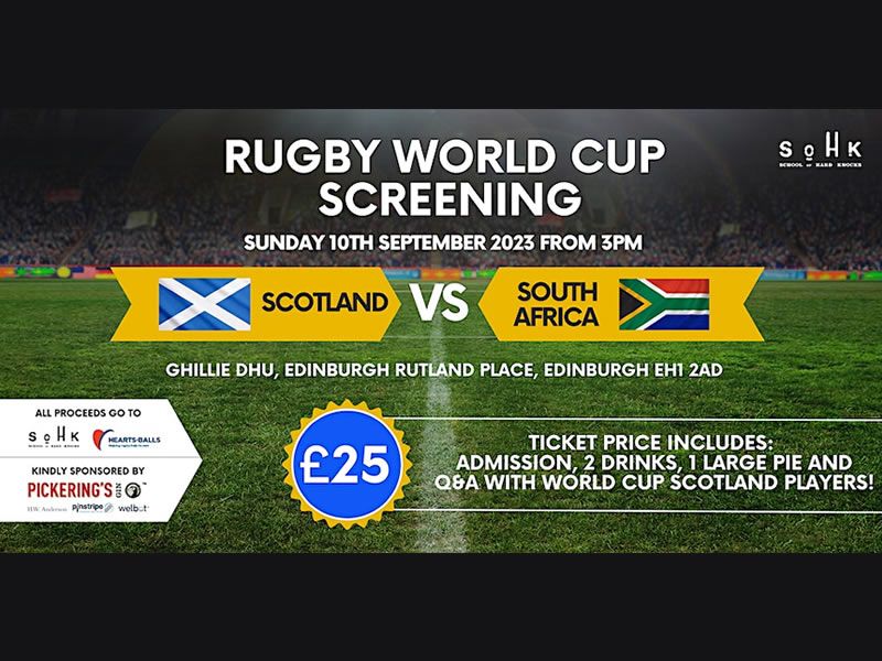 Scotland V SA RWC Live Screening