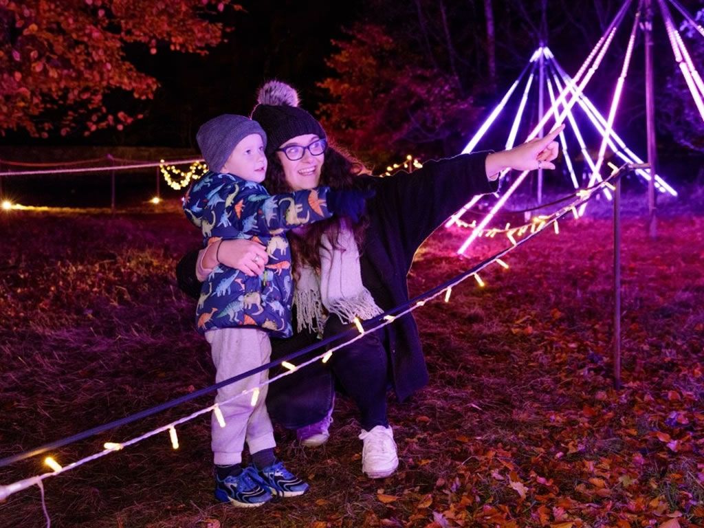 Wondrous Woods illuminated adventure stages Inclusive Night