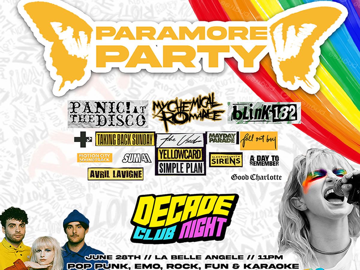 Decade Club Night - Paramore Party