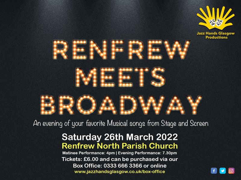 Renfrew Meets Broadway - CANCELLED