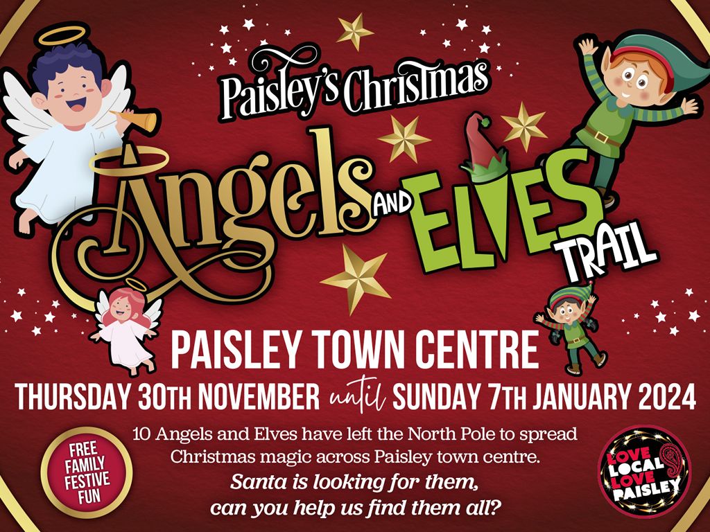FREE Festive Fun with the Christmas Angels and Elves Trail in Paisley