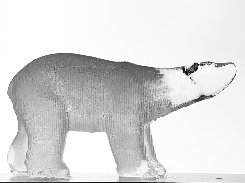 Arctic Polar Bear Ice Sculpture