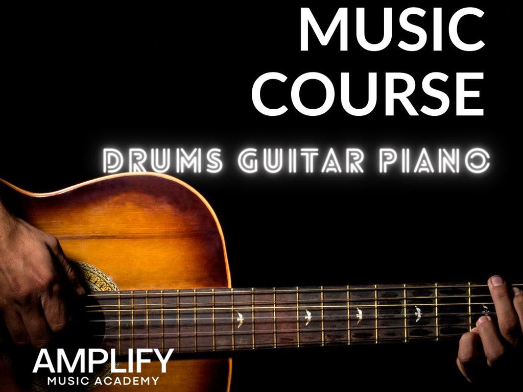 Intro to Music Course - Adults & Kids - Piano, Drums & Guitar
