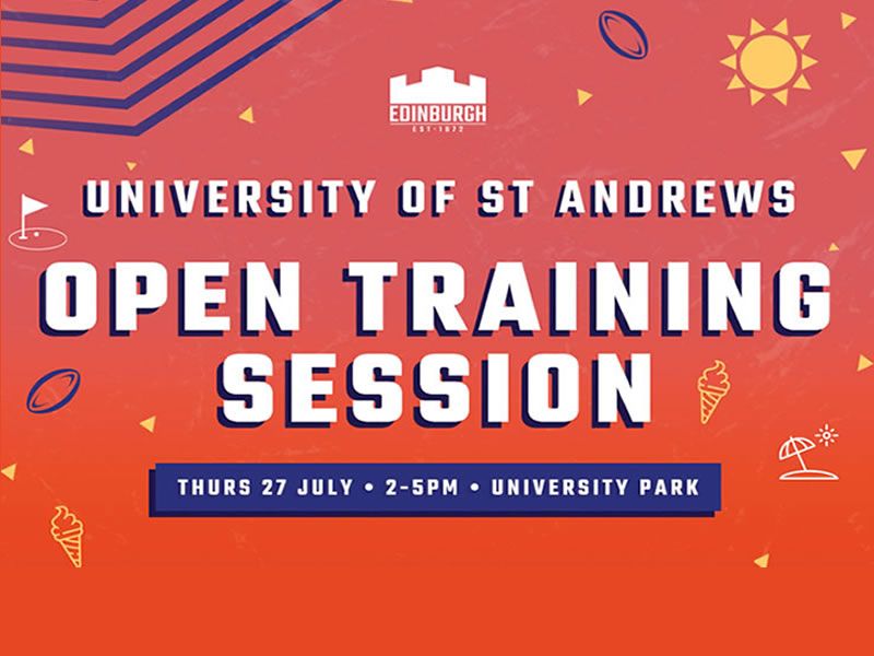 Edinburgh Rugby Open Training Session in St Andrews!