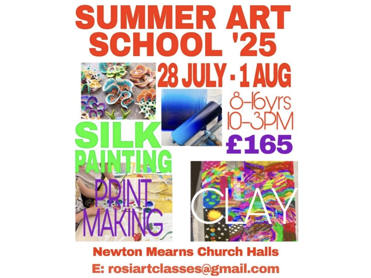 Summer Art School Week 8-16yrs