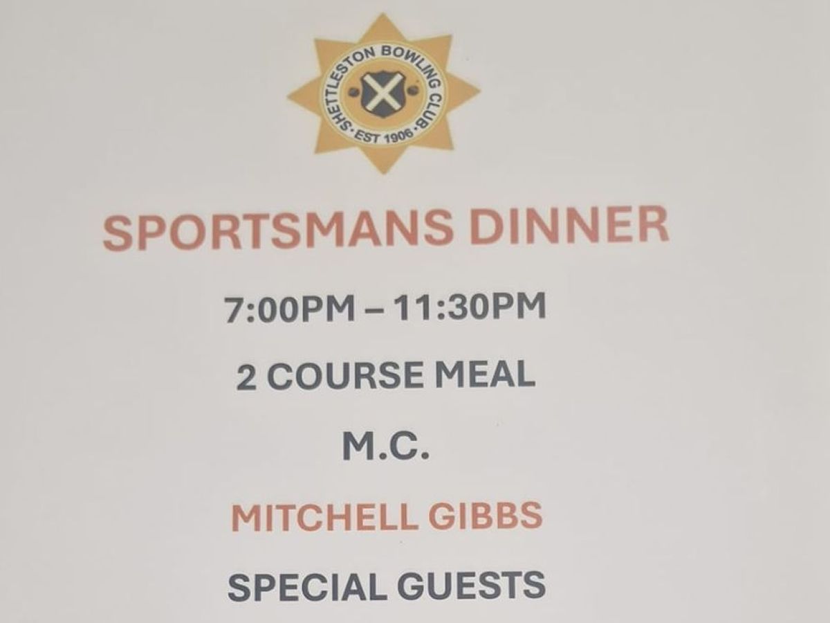 Shettleston Bowling Club Sportsmans Dinner