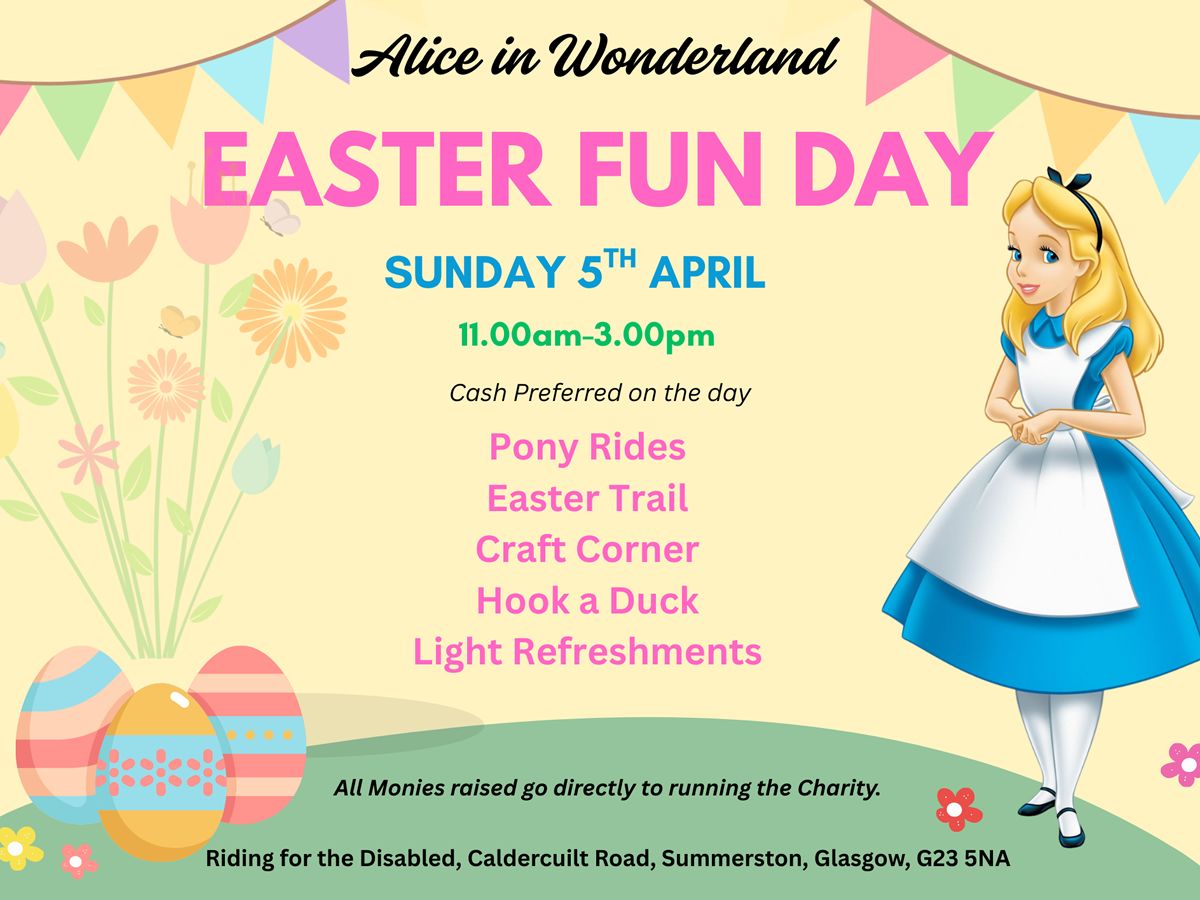 Alice in Wonderland Easter Fun Day