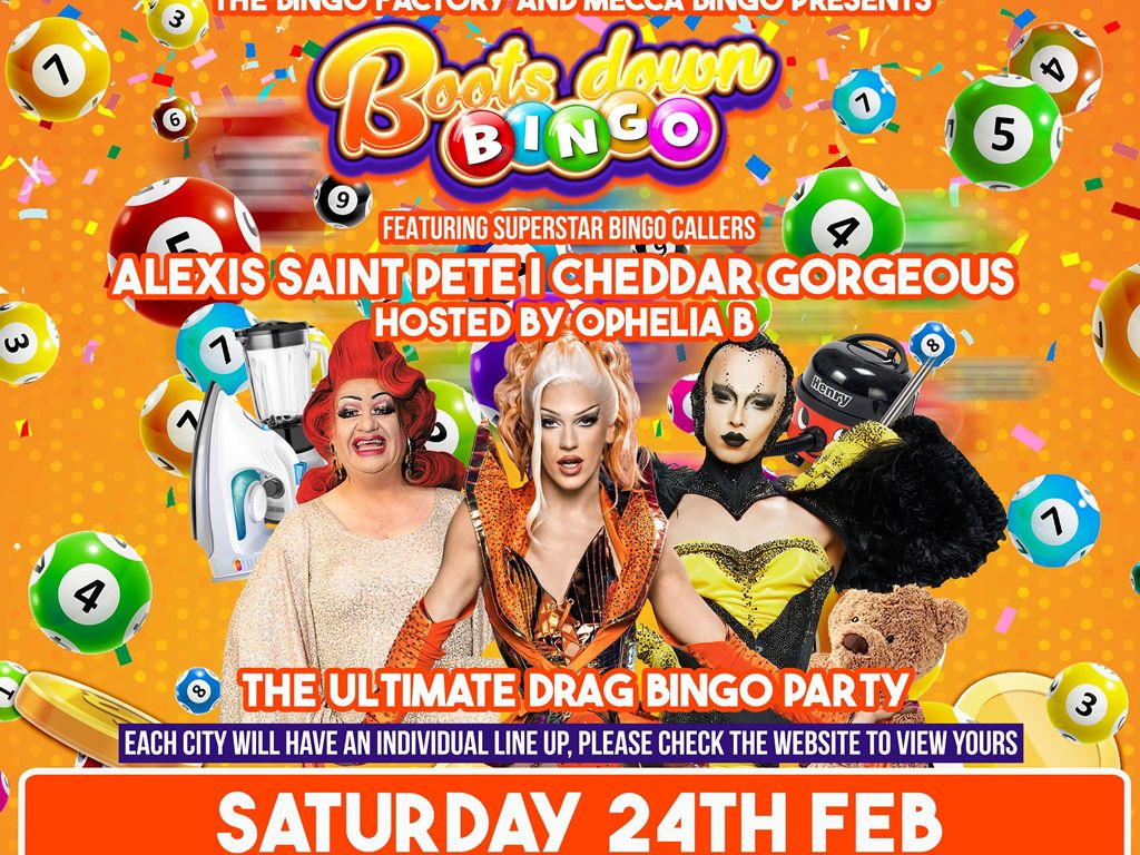 The Bingo Factory presents Boots Down Drag Bingo