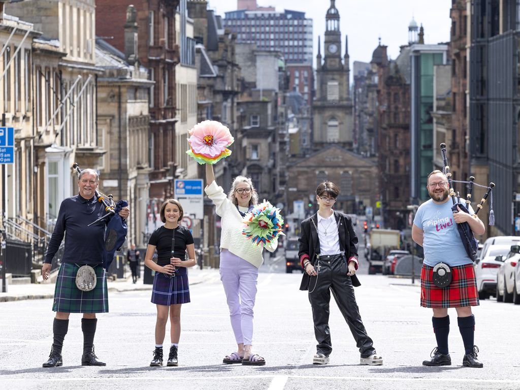 Pipers called on to join Piping Live! Big Band procession