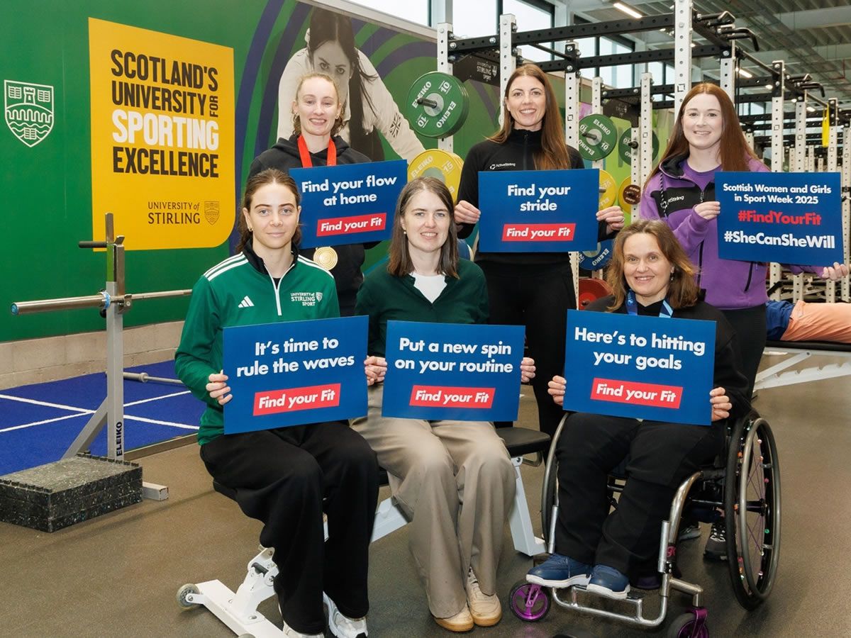 Local sporting heroes back Stirling campaign to get more women and girls active