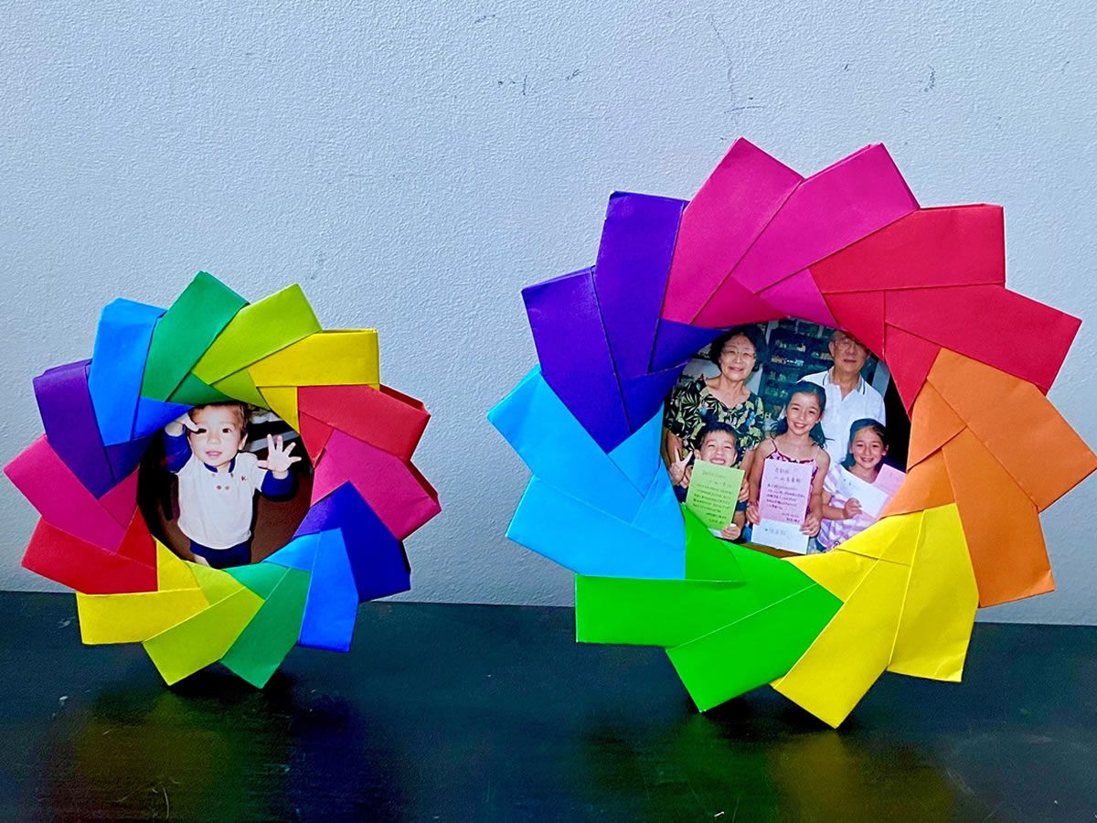 Folded Memories: Family Photo Origami Wreath Workshop