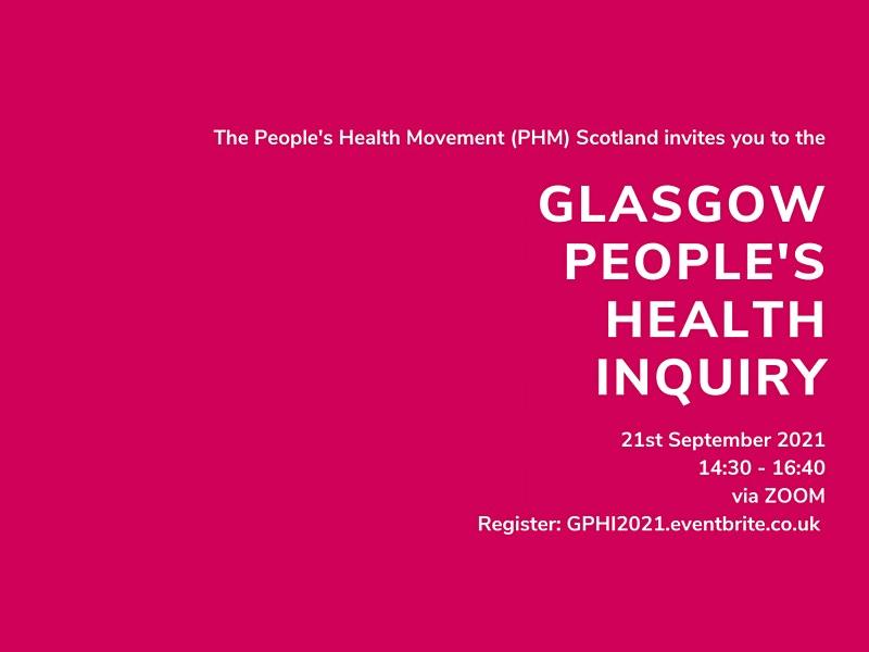 Glasgow People’s Health Inquiry