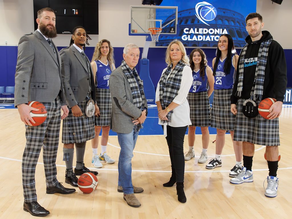 Basketball team gets kitted out in new Gladiators tartan