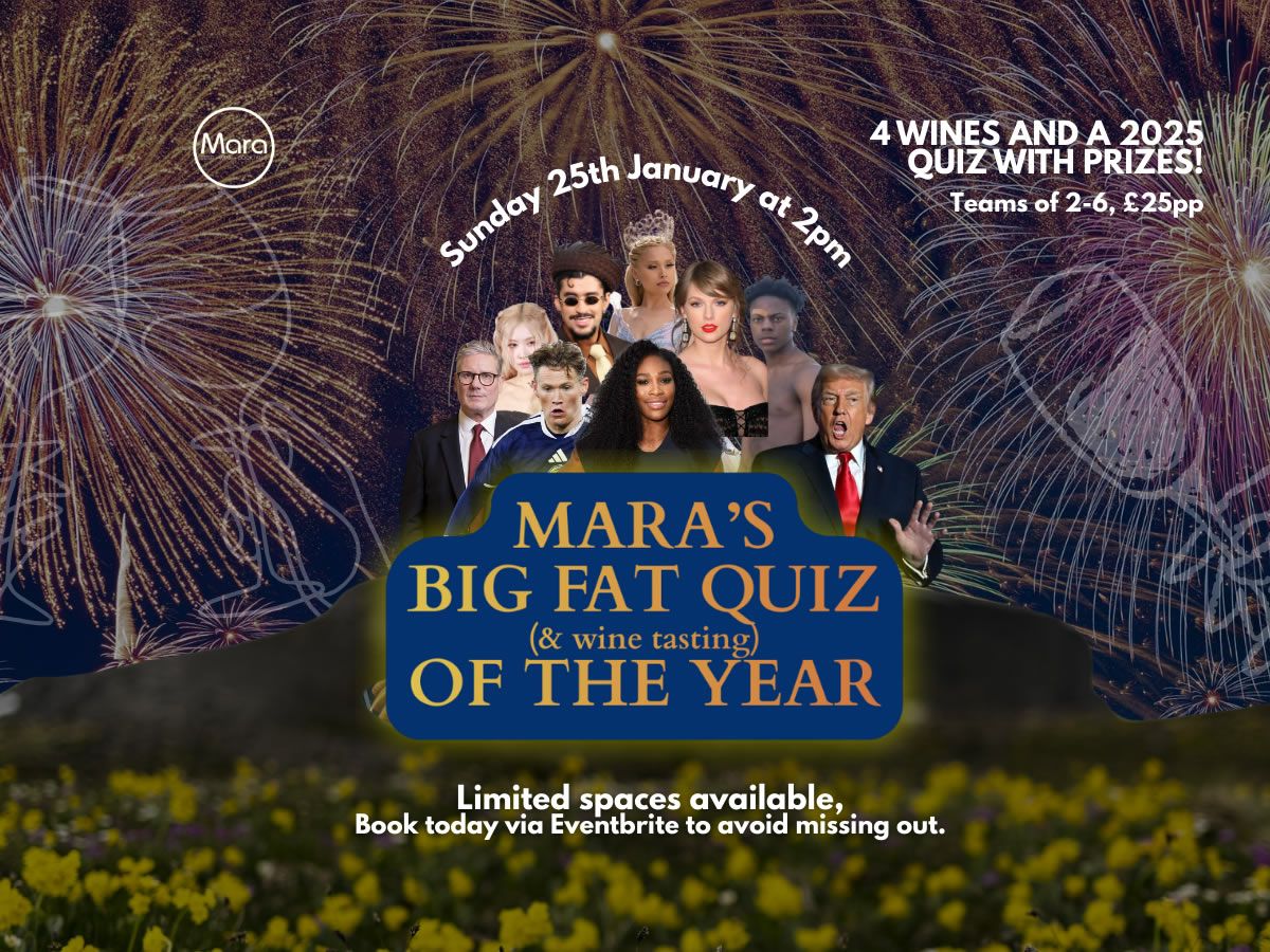 Big Fat Quiz & Wine Tasting of the Year
