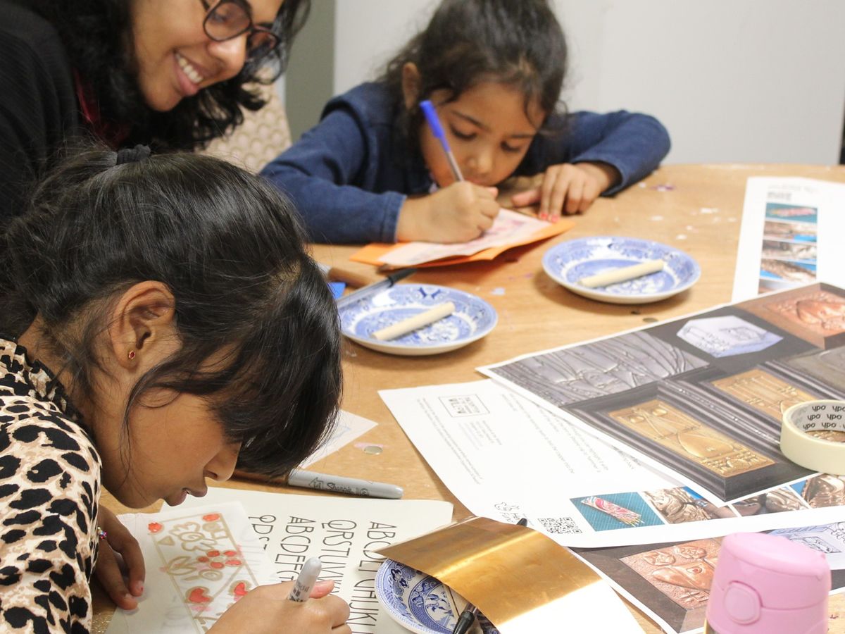 Summer Holiday Family Activity: The Glasgow Style for Kids - Make an Embossed Copper Badge