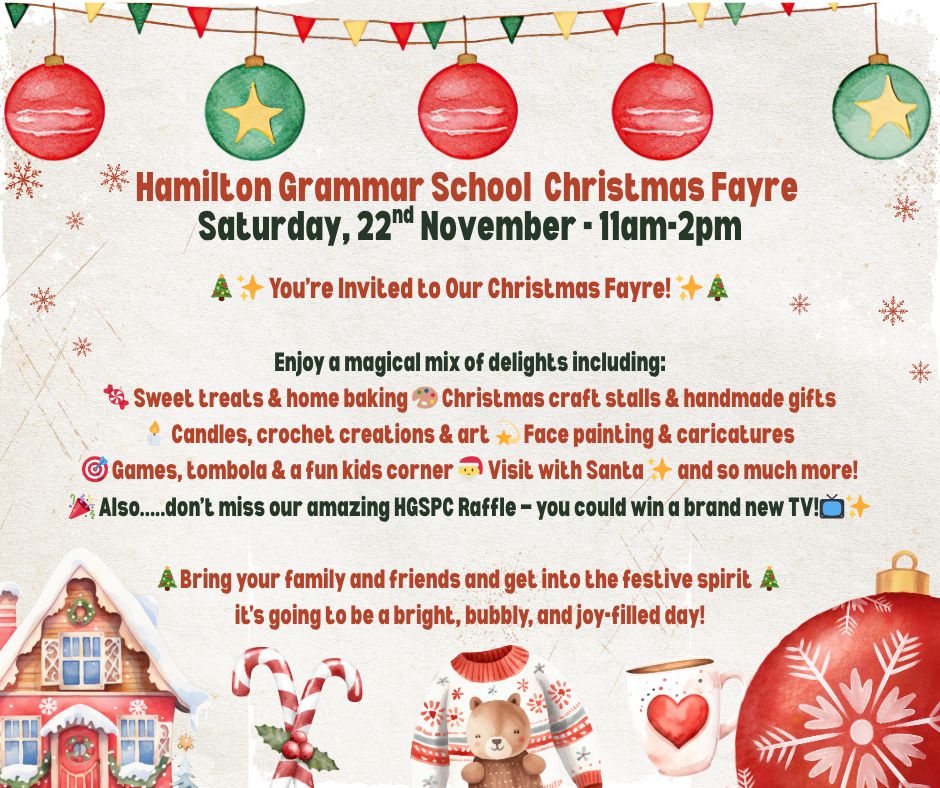 Hamilton Grammar School Christmas Fayre