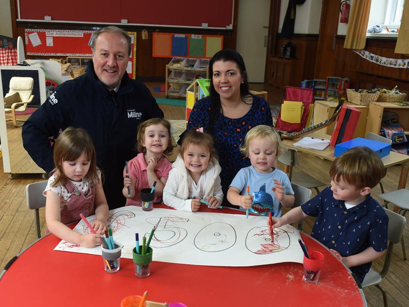 Stewart Milne Homes donate vital funds to local Carmunnock nursery