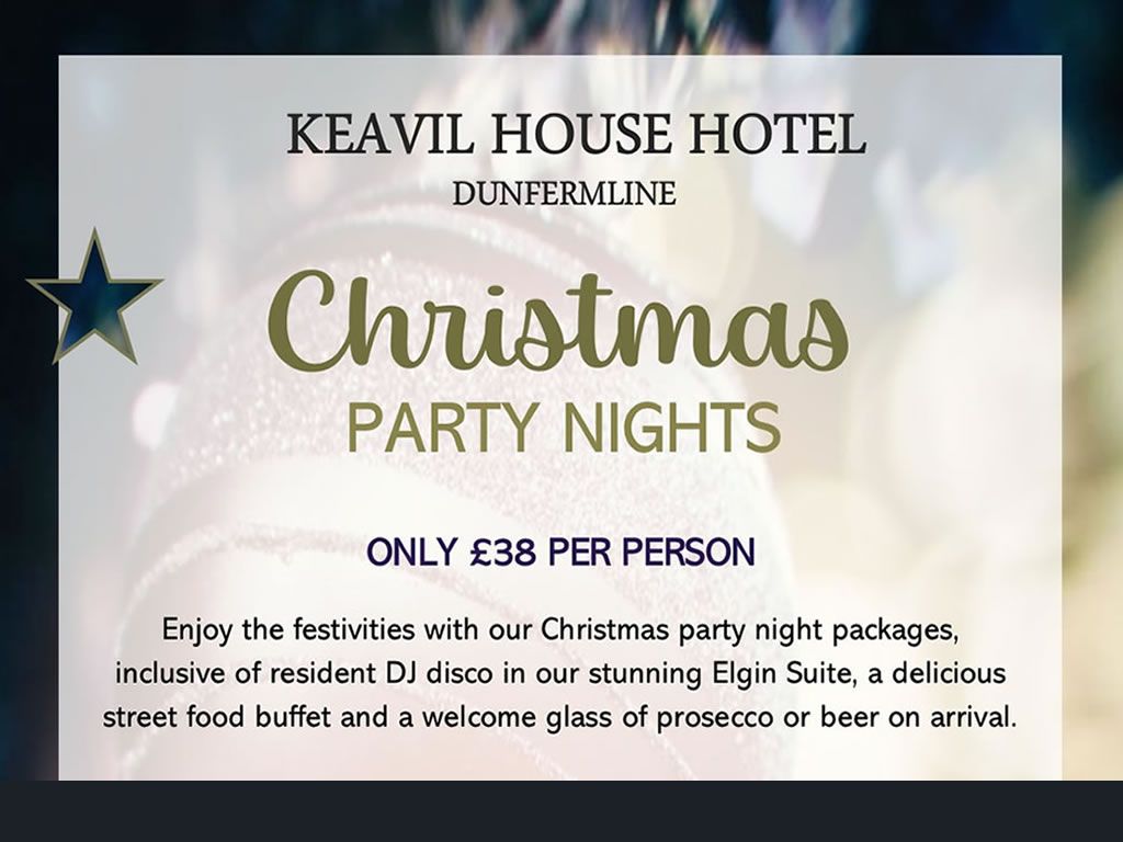 Christmas Party Night at Best Western Plus Keavil House Hotel