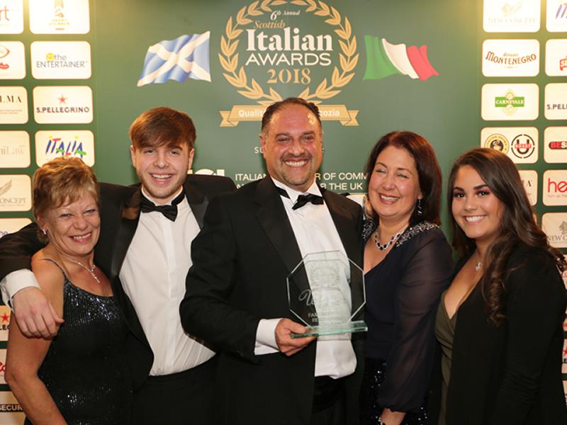 Honours for top Italian Restaurant business in Scotland
