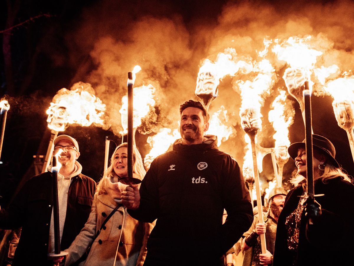 Scotland goalkeeper kicks off Hogmanay celebrations in Edinburgh