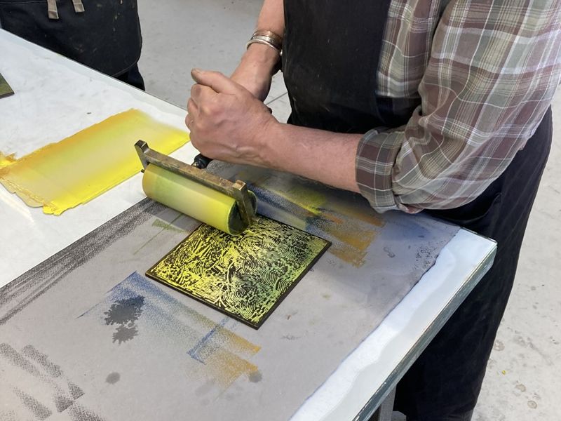 Laser Cut Woodblock Evening Course at Edinburgh Printmakers, Edinburgh