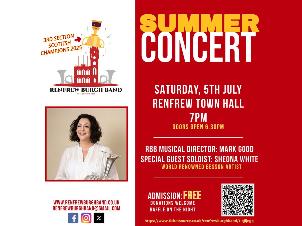 Renfrew Burgh Band Summer Concert