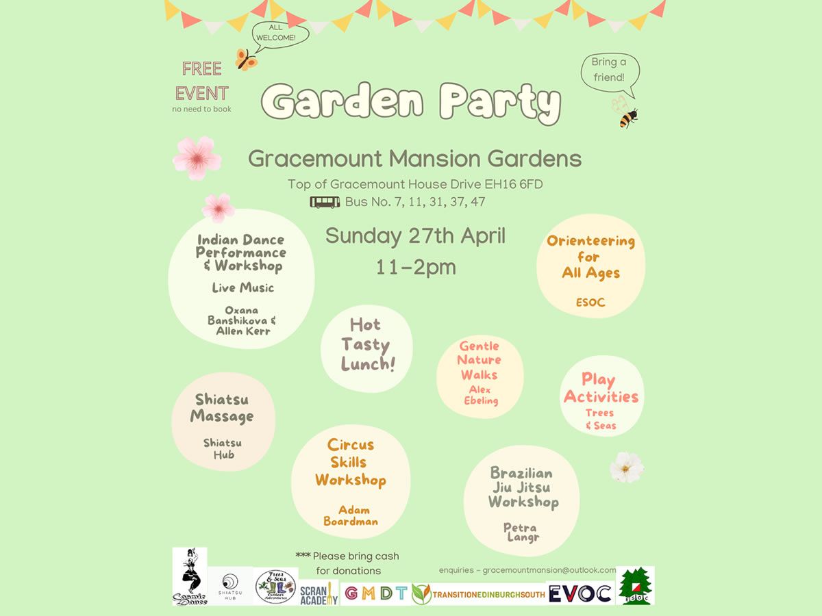 Garden Party: Gracemount Mansion Gardens