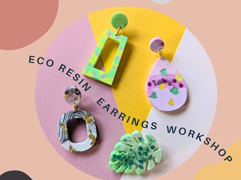 Eco Resin Earrings - Craft Workshop at We Make Edinburgh, Edinburgh East