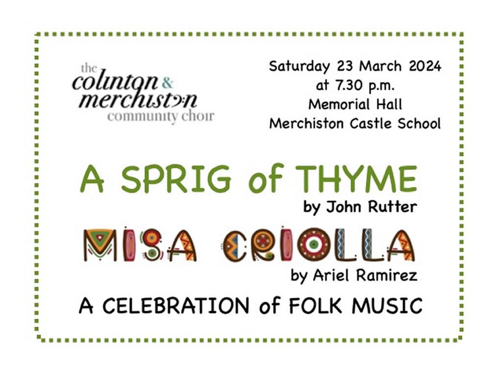Spring Concert - Colinton & Merchiston Community Choir
