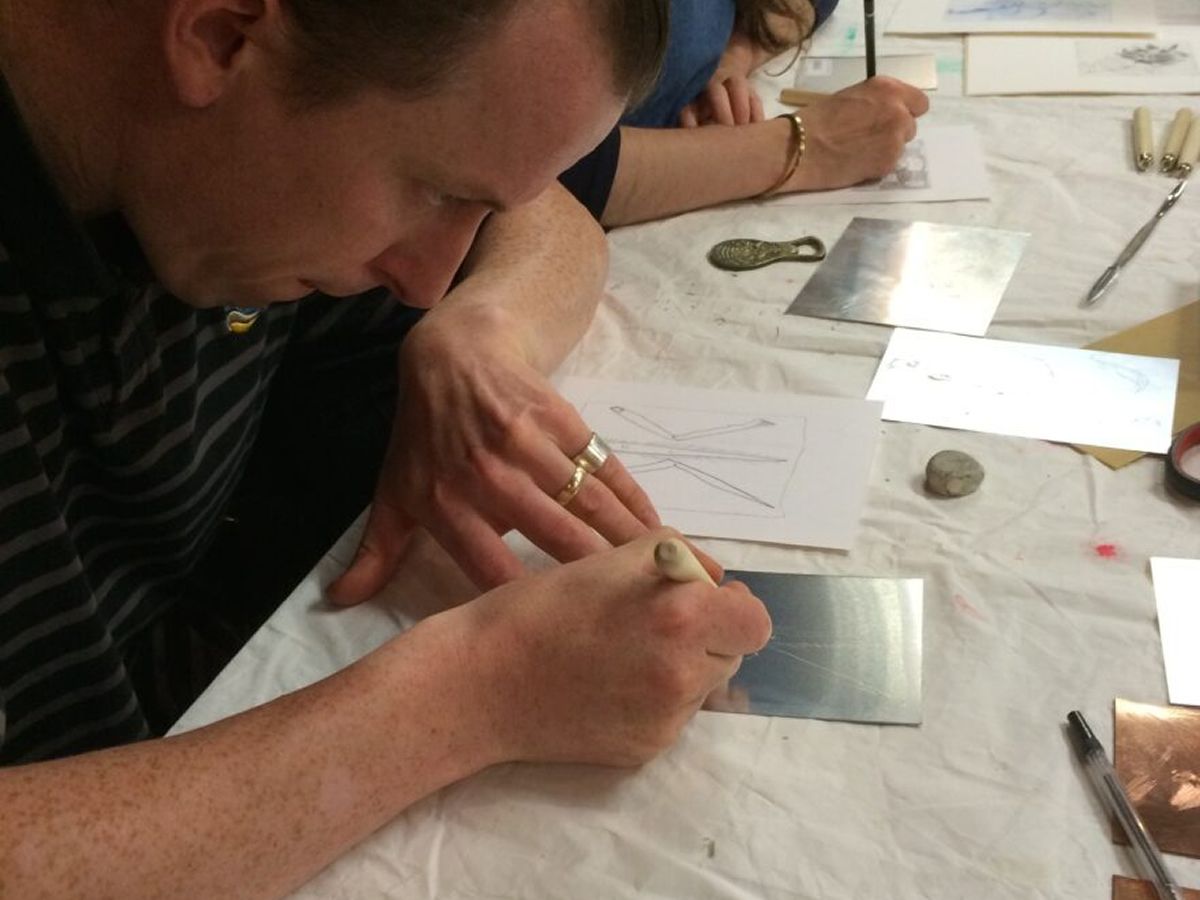 Drypoint Etching with Mobile Print Studio