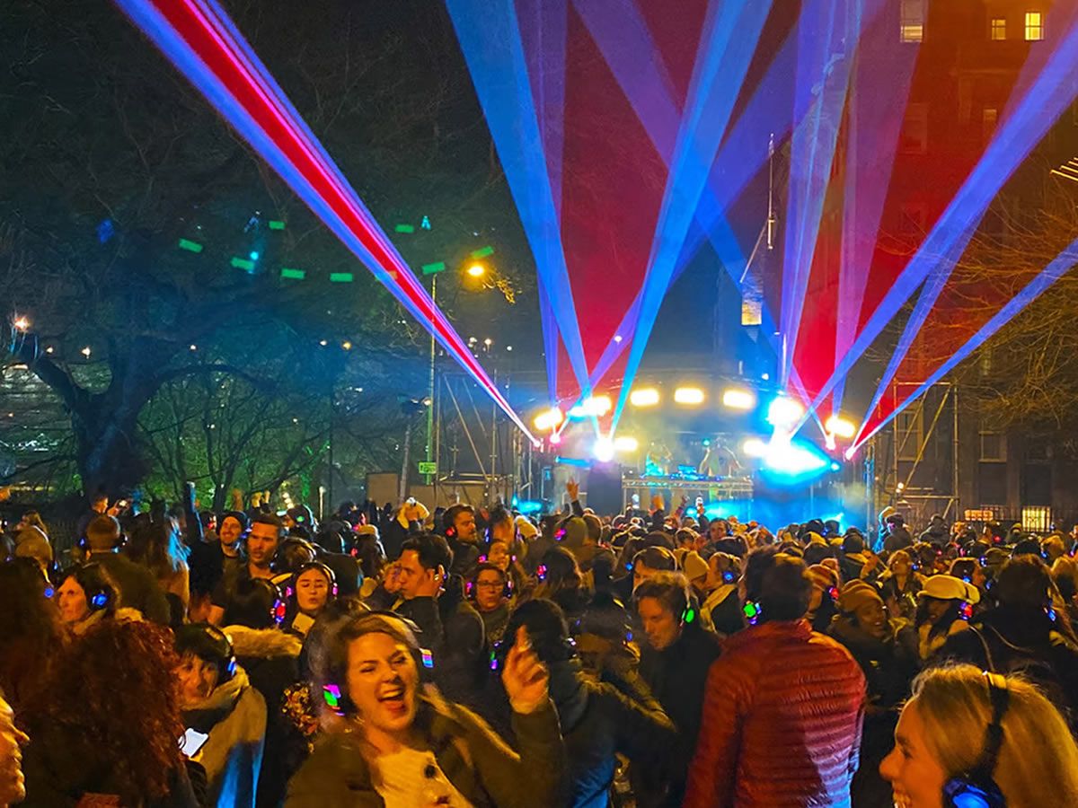 Edinburgh’ Hogmanay: Street Party – Silent Adventures Mega Silent Disco