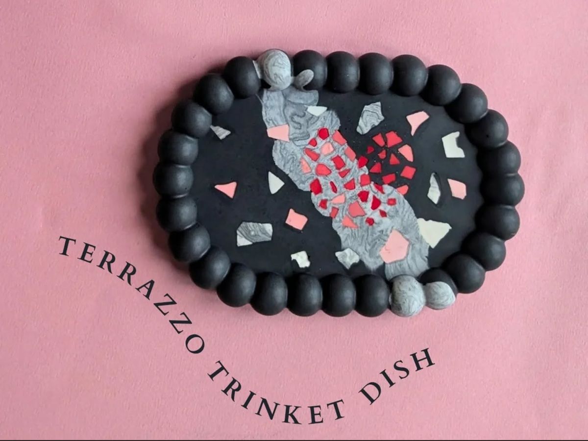 Terrazzo Bubble Trinket Dish - Eco- Resin Craft Workshop