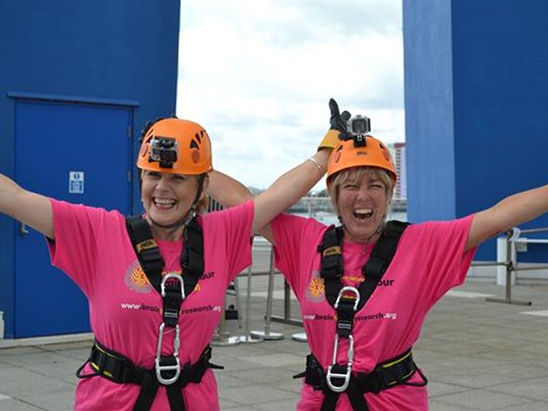 Falkirk Wheel Abseil in aid of Brain Tumour Research at The Falkirk