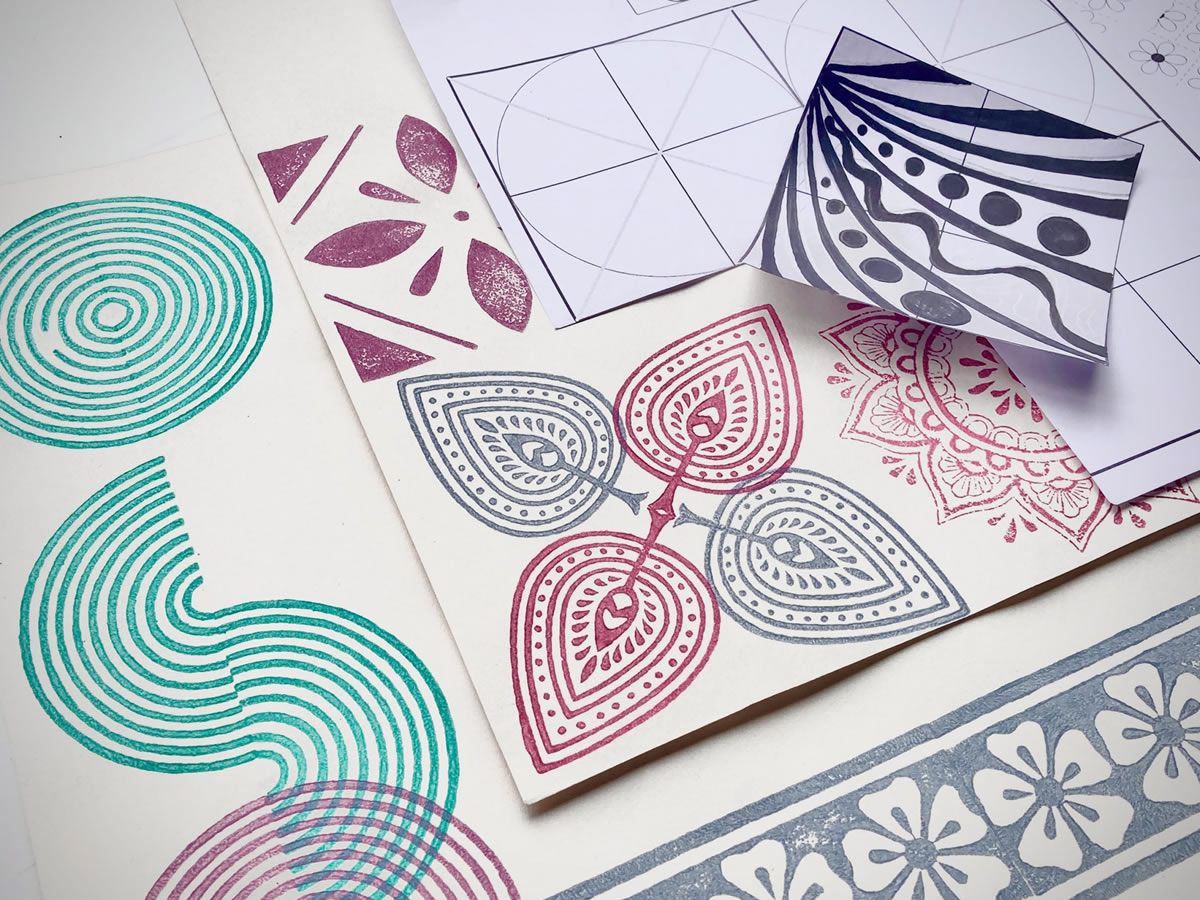 Repeat Pattern – Block and Lino Printing