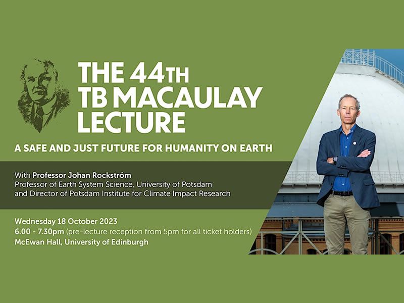 44th TB Macaulay Lecture - Johan Rockström