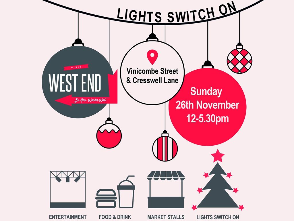 West end set to sparkle as Christmas market and light switch on announced for this weekend