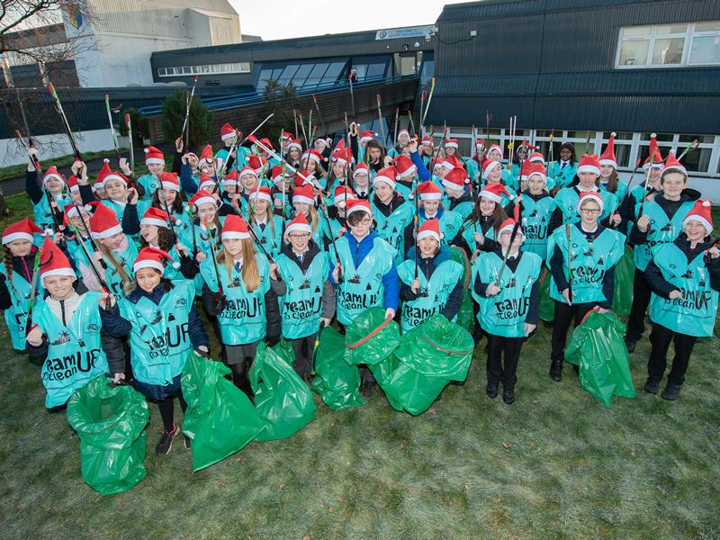 School pupils brighten up their local community