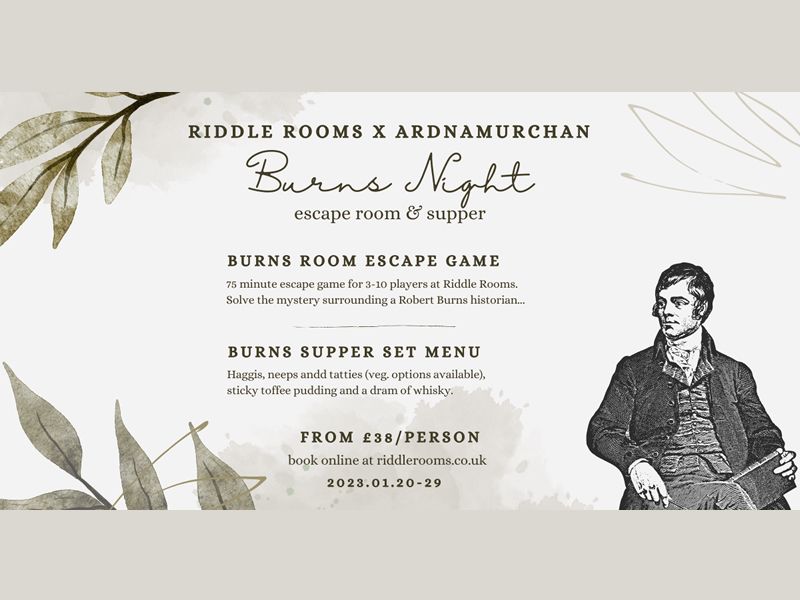 Burns Night Out - Escape Room & Supper