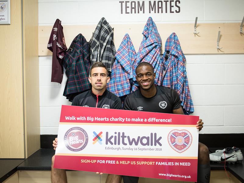 Football Stars call on Scots to add to the money raised by Kiltwalkers