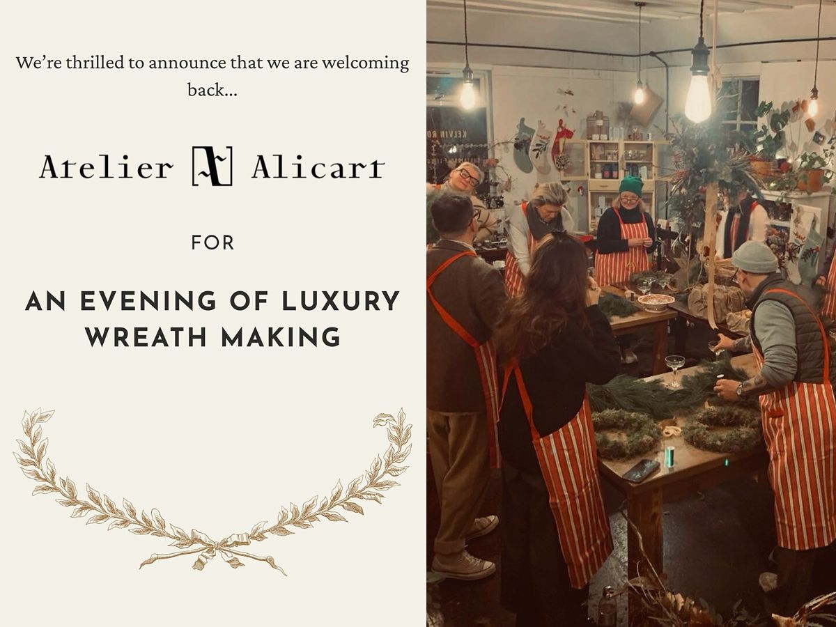 Luxury Wreath Workshop at Kelvin Rooms